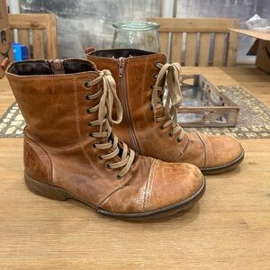 Mens Steve Madden Distressed Brown Boots